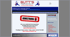 Desktop Screenshot of buttspumpsandmotors.ca